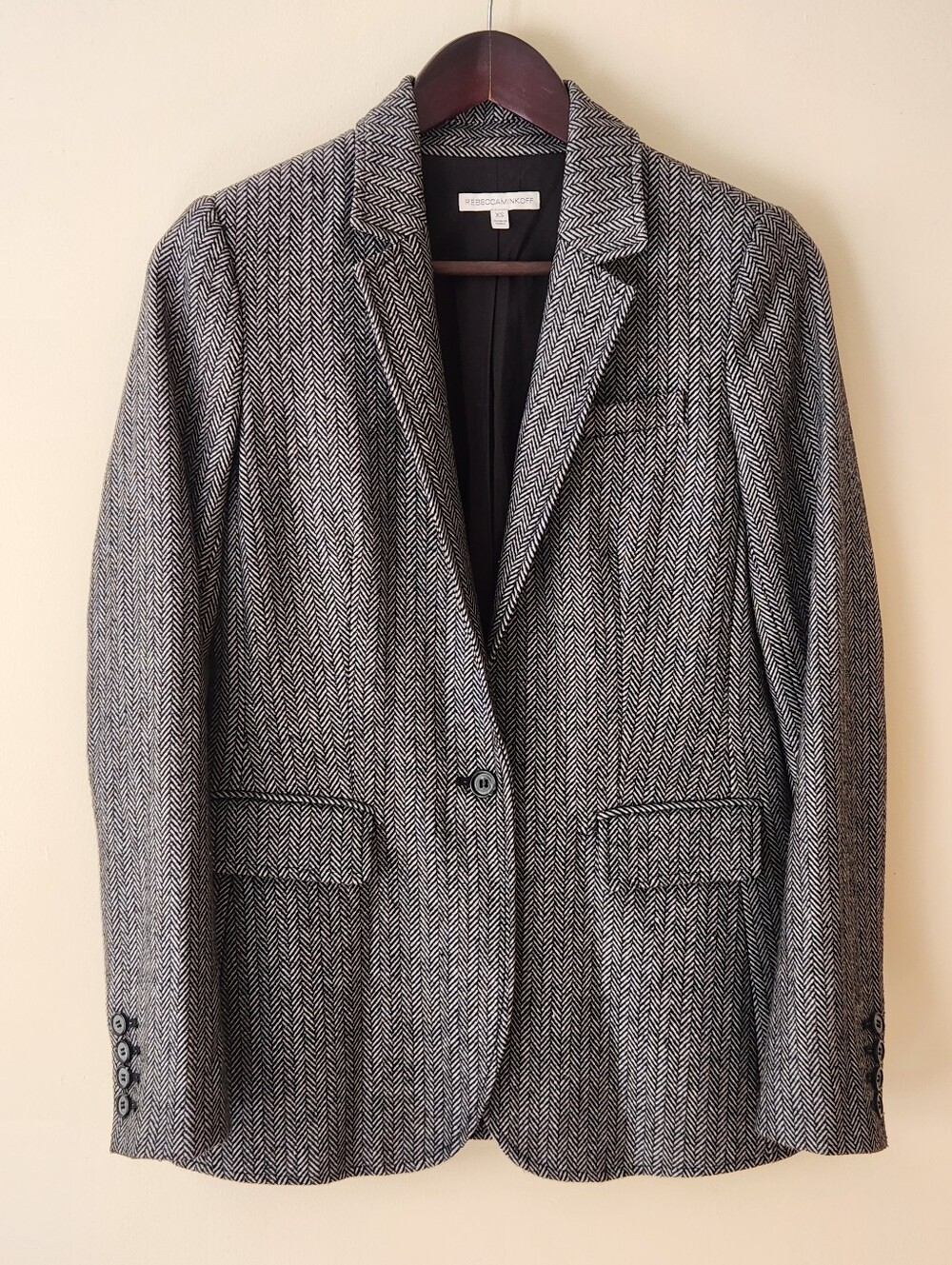 Rebecca Minkoff Herringbone Blazer - XS